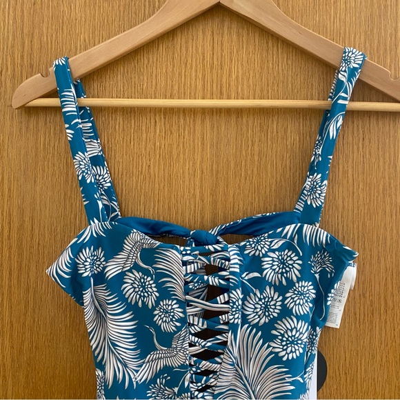 AMUSE SOCIETY • NEW! Cora One-Piece Swimsuit in Caribbean Blue - Size S - Picture 11 of 16
